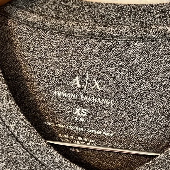 A/X Armani Exchange Slim Fit Crew Neck Pima Cotton Basic Tee - Picture 2 of 6